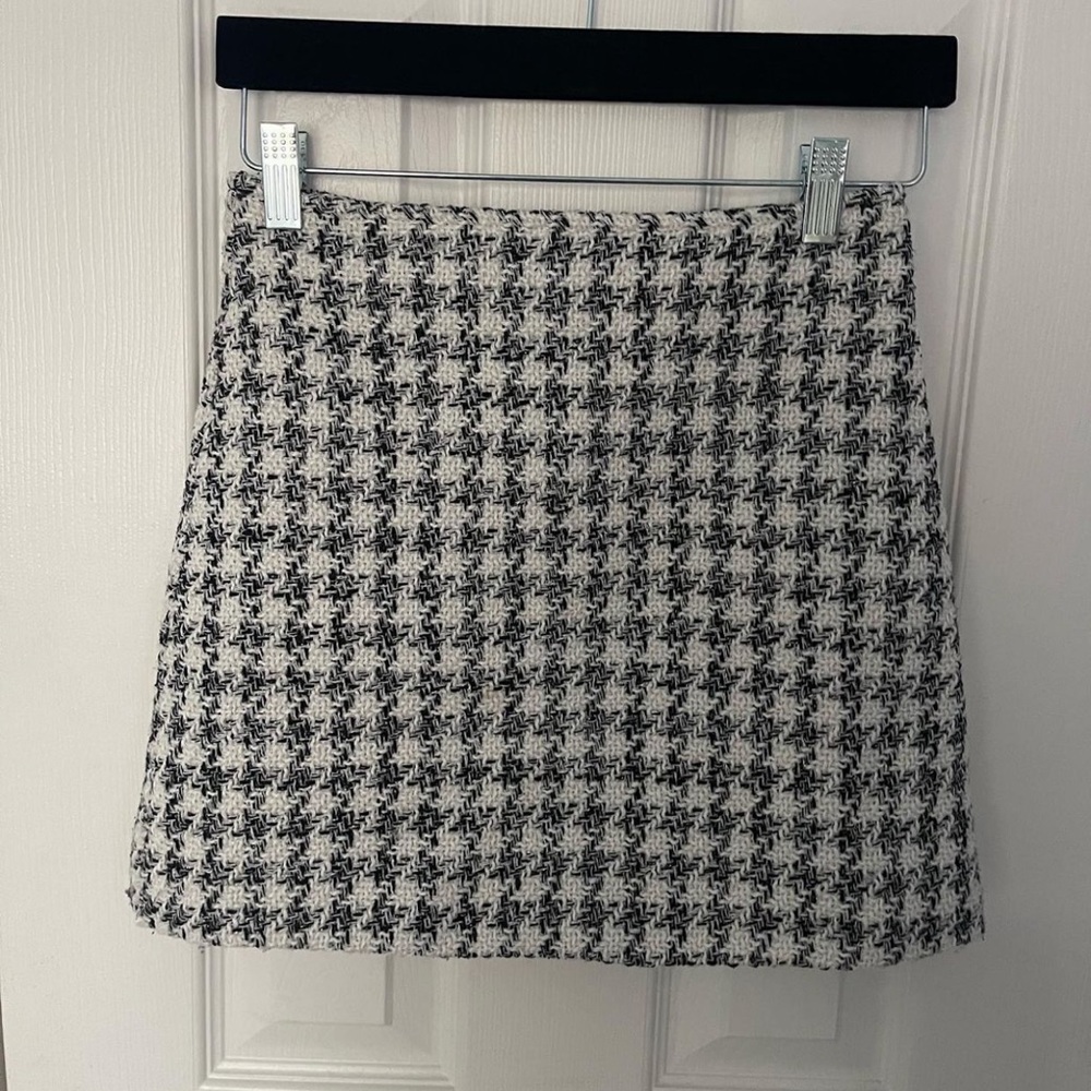 Mini plaid skirt